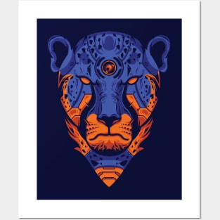 Cheetah Head Posters and Art